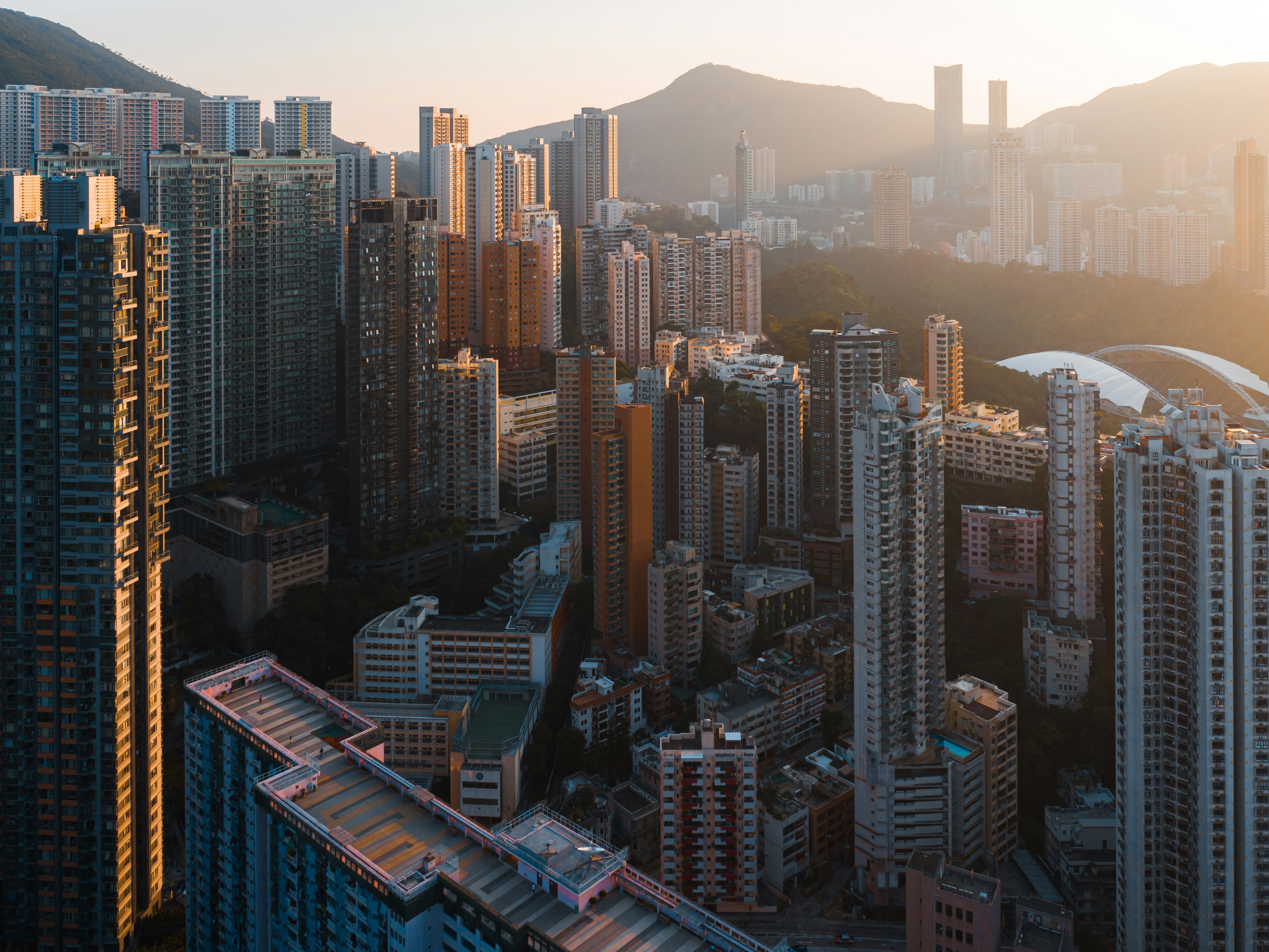 aerial view of city buildings during daytime